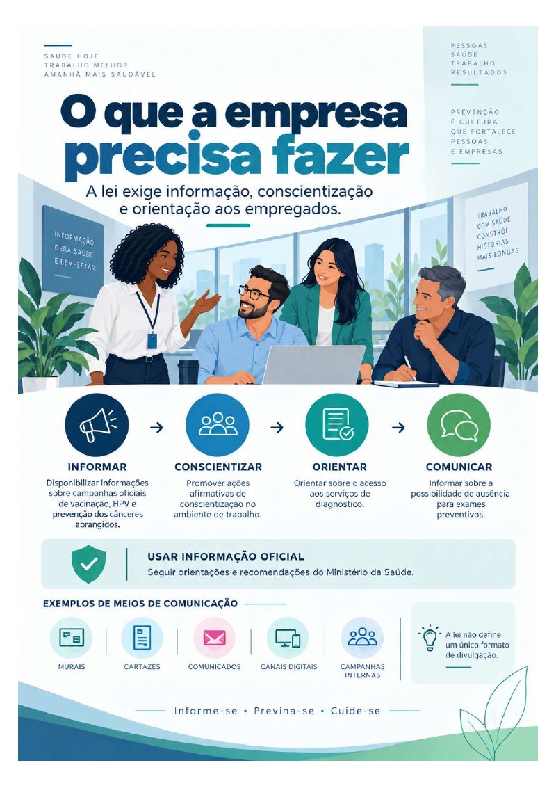 Página sobre o que a empresa precisa fazer